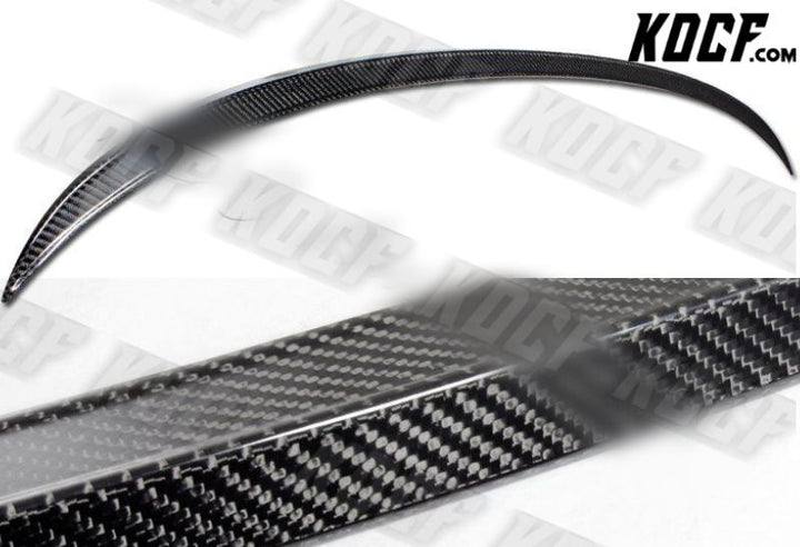 For BMW E90 M3 Style 3-Series 4 Door Real Carbon Fiber Rear Trunk Spoiler Wing - KOCF.com - Car Parts