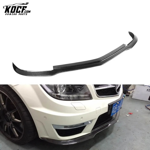 Carbon Fiber W204 Front Splitter Lip for Mercedes Benz C63 AMG 12-15