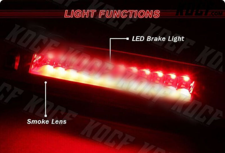 For 2003-2016 Ford Expedition Smoke Lens LED 3RD Third Rear Brake Stop Light - KOCF.com - Car Parts