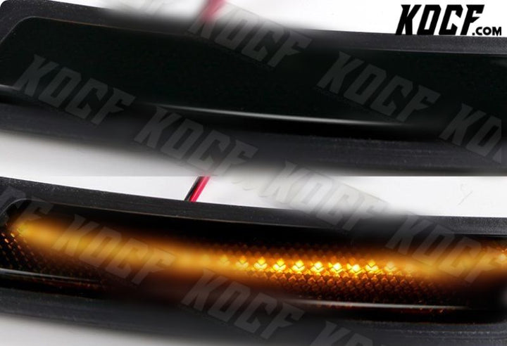 For 2016-19 BMW 3 4-Series Amber LED Smoke Bumper Turn Signal Side Marker Lights - KOCF.com - Car Parts