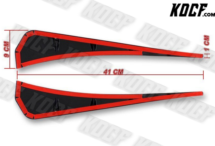 For 2016-2021 Honda Civic Carbon Style ABS Side Fender Vent Air Wing Cover Trim - KOCF.com - Car Parts