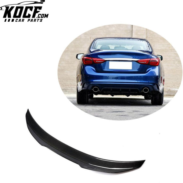 Carbon Fiber Q50 Rear Tail Spoiler for Infiniti Q50 2014-2020