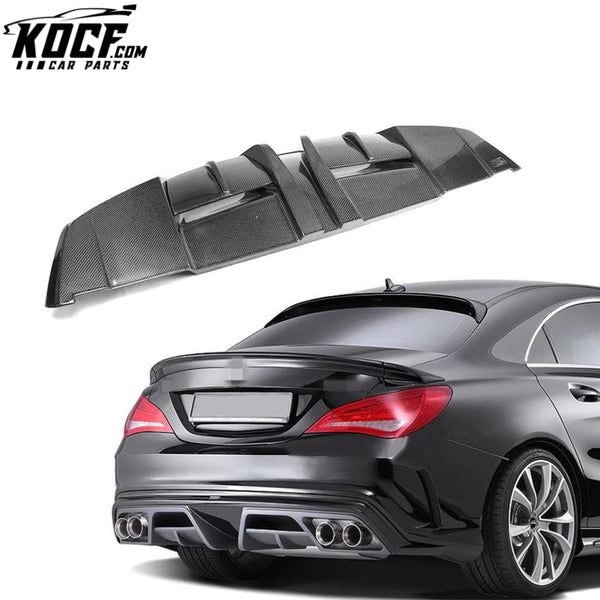 Piecha Style Carbon Fiber CLA250 Car Diffuser Lip for Mercedes CLA 45 C117 14-15