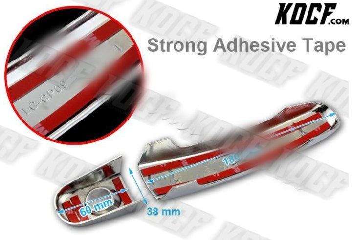 For 2010-2017 Chevy Equinox/Traverse Chrome Adhesive Door Handle Cover Cap Kit - KOCF.com - Car Parts