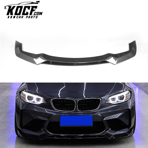 Carbon F87 M2 Bumper Front Lip Spoiler for BMW 2 Series 16-17