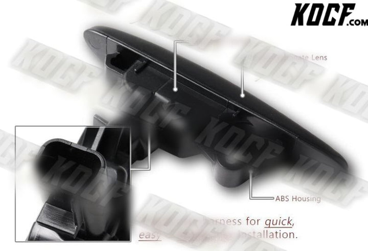 For 2016-2020 Mazda MX-5/Miata Smoke White LED Turn Signal Side Marker Lights - KOCF.com - Car Parts