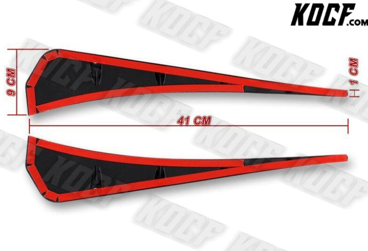 For 16-21 Honda Civic Carbon Style Type-R Side Fender Vent Air Wing Cover Trim - KOCF.com - Car Parts