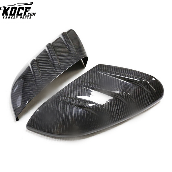 New type Stick on Dry Carbon Fiber Car Mirror Covers for Honda Civic 10th 2016+ 3K Prepreg Carbon Auto Performance Parts