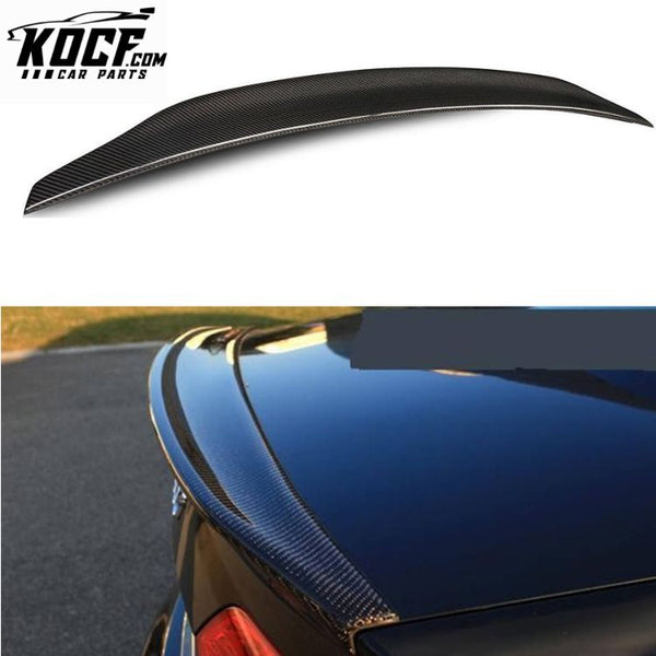 CAT Style A4 B8 Carbon Trunk Lip Spoiler for Audi Carbon Fiber Rear Spoiler Back Boot Lip Wing Sedan 2009-2012