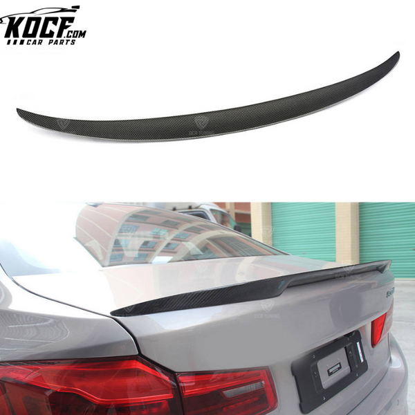 Carbon Fiber Rear Spoiler for BMW 5 Series G30 F90 M5 2017+ M Performance type Back Trunk Lip Wing