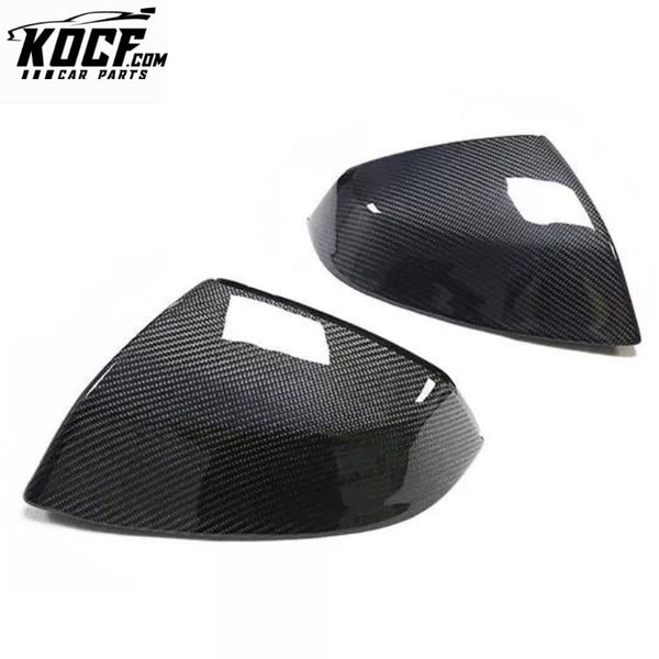 For Audi Q5 Q7 SQ5 SQ7 Carbon Fiber Wing Mirror Cover Sideview Door Housing Shell Replacement 2016+