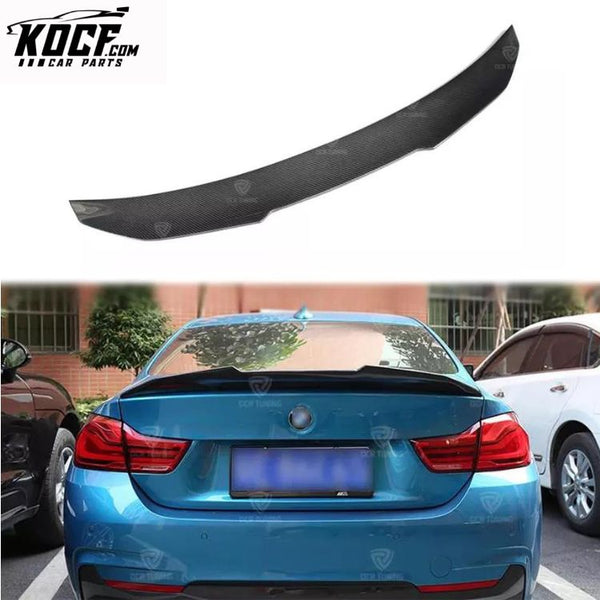 Trunk Wing Lip Carbon Fiber Roof Rear Spoiler For BMW 4 Series F32 2D Coupe PSM Style 2014-2020