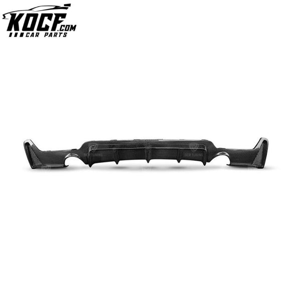 For BMW 4 Series F32/F33 F36 M-Tech Carbon Fiber Rear Bumper Diffuser M- Performance Style - fits Exhaust Dual Output