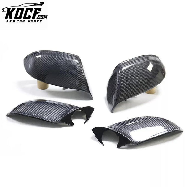 4 PCS/SET Carbon Fiber Wing Mirror Cover for Audi A7 S7 Sideview Door Mirror Shells Auto Rearview Replace Casing 2011-2017