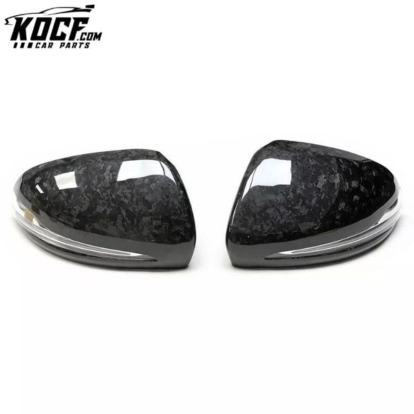 Side Forged Dry Carbon Fiber Replacement AMG Car Mirror Cover For Mercedes-Benz W205 C63 S63 W213 W238 C257 X253 LHD Only