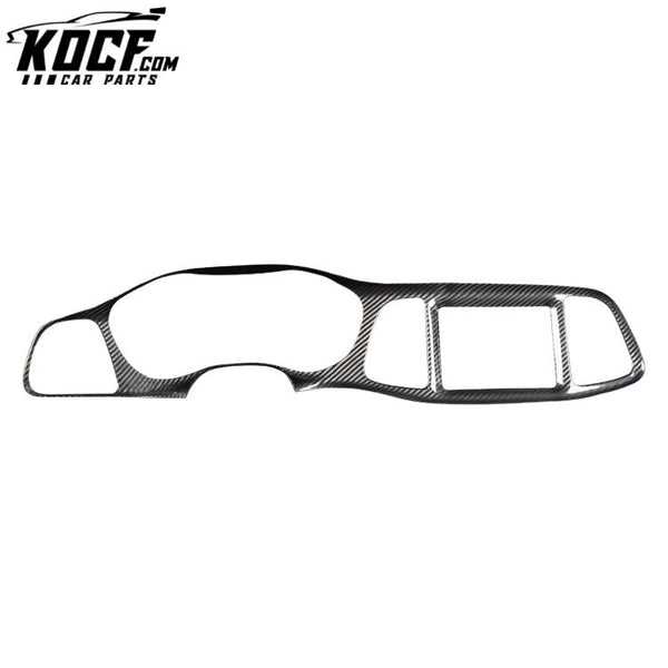 ES For SRT Car Carbon Fiber Car Interior Accessories Body Kit Center control panel For Dodge Challenger