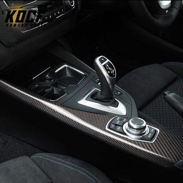 ES Right Hand Driver F20 F21 F22 Car Interior Accessories Carbon Fiber Multimedia Panel Cover