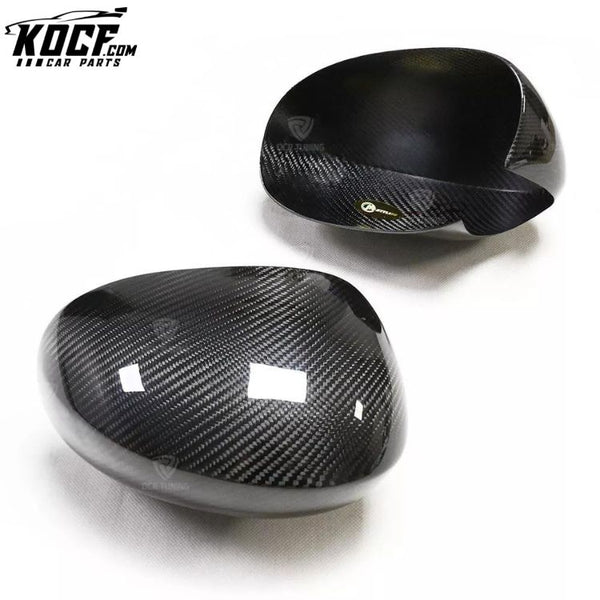 Stick on Dry Carbon Fiber Mirror Cover for Dodge Challenger 09-20 Rearview Door Mirror Shell Overlay 3K Twill