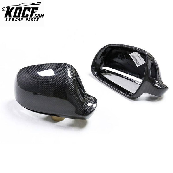 For Audi A3 Q3 RS3 A4 B8 A5 RS6 A8 S8 Replacement Carbon Fiber Wing Mirror Cover Rearview Housing Shell With Lane Blind Assist