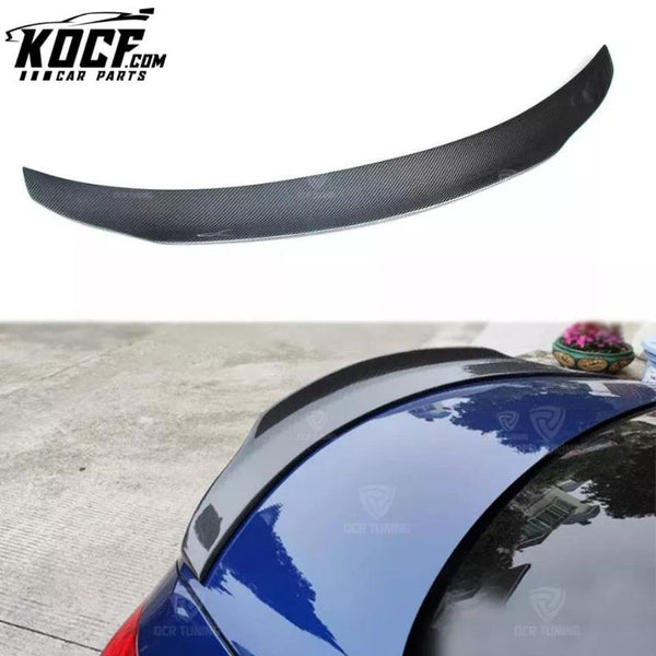 PSM Style Wing Carbon Fiber Rear Trunk Spoiler For Mercedes Benz C200 C300 W205 Coupe C63 AMG S 2 Door Rear Lip