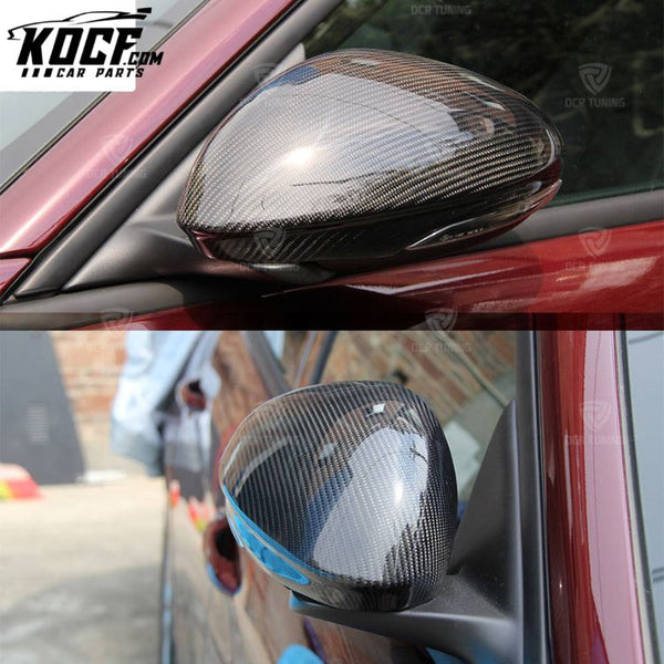 Real Carbon Fiber Side Mirror Cover for Alfa Romeo Giulia Rearview Mirror Shell 2016+ Prepreg Carbon