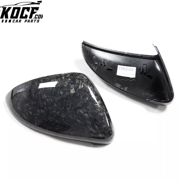 For Volkswagen VW Golf 7 Mk7 R GTI Forged Carbon Fiber Rear View Mirror Cover Side Mirror Housing Shell 2013-2018