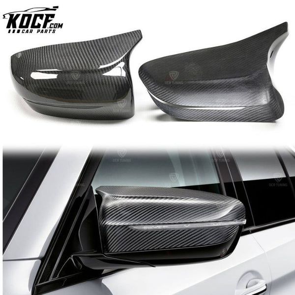 Dry Carbon Fiber Rearview Side Mirror Cover for BMW F90 M5/F91 F92 M8 2018+ Pure CF Sideview Mirror Overlay Add on type