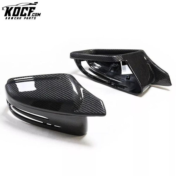 M LOOK Carbon Fiber Wing Mirror Cover for Mercedes-Benz W117 W176 W204 W246 W221 W212 X204 W218 GLA Replace Mirror Shell