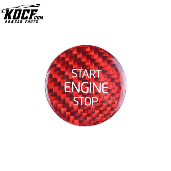 Carbon Fiber Engine Start Stop Button Cover Push Start Stop Engine Button For Volvo XC 40