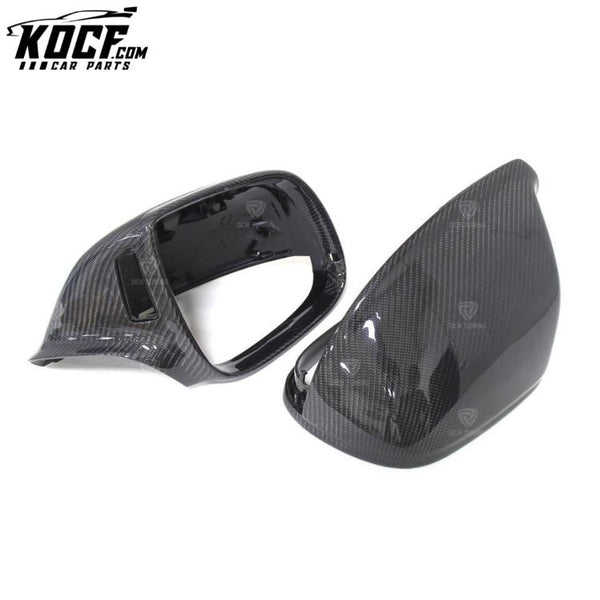 For Audi Q5 Q7 SQ5 Replacement Style Carbon Fiber Rearview Mirror Cover With Lane Assit Auto Side Door Mirror Shell