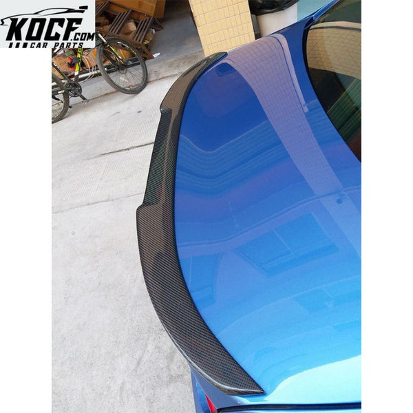 V Style For BMW F30 Sedan 2013-2018 Carbon Fiber Rear Trunk Spoiler For BMW 318i 320i 325i 330i 4 Door Rear Wing Spoiler