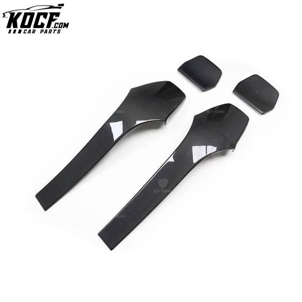 Dry Carbon Fiber Seat Back Cover for BMW F80 F82 F83 M3/M4 Real Full Carbon Stick on Interior Trims 4 pcs/set