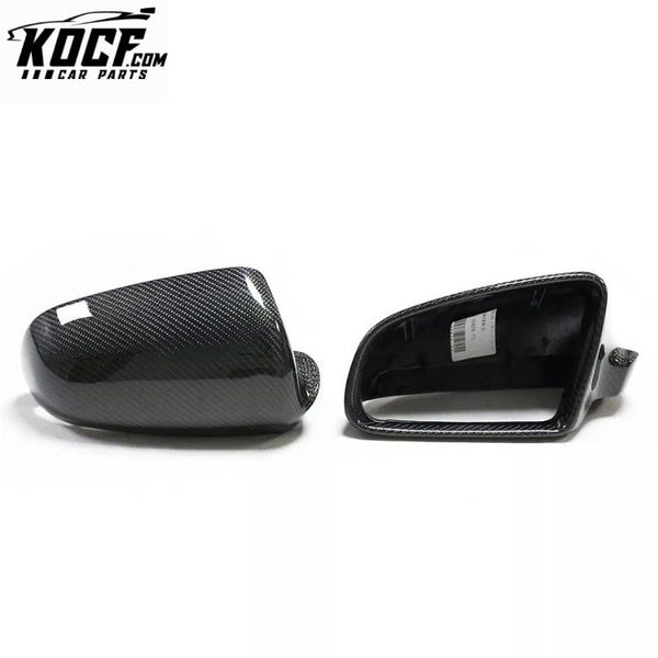 For Audi A3 A4 B7 S6 Replacement Carbon Fiber Wing Mirror Cover Rearview Door Housing Casing 2004-2008