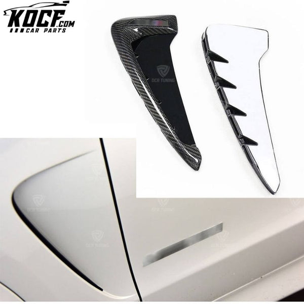 For BMW X5 F15 Real Carbon Fiber Fender Trim 2014+ Exterior Auto Side Air Vent Cover Decoration