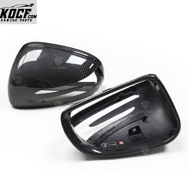 For Mercedes-Benz AMG GT SLK R172 SLC R197 SL R231 Dry Carbon Fiber Mirror Cover Replacement type 2012+