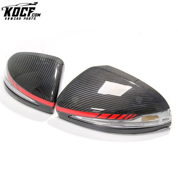 Replacement Style Carbon Fiber Mirror Cover For Mercedes Benz W205/W222 W238 CLS W257 LHD C63 2015+ C180 200 250 260