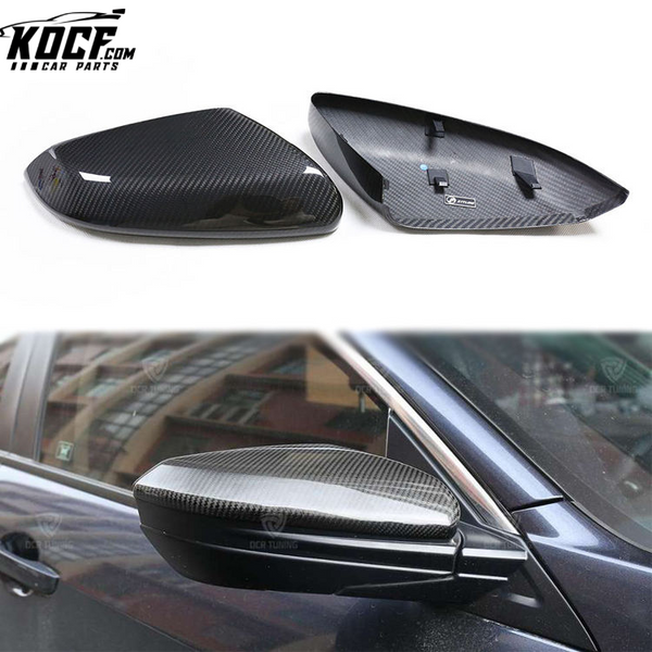 Auto Performance Parts Dry Carbon Fiber Car Mirror Covers for Honda Civic 10th Gen 2016-2020