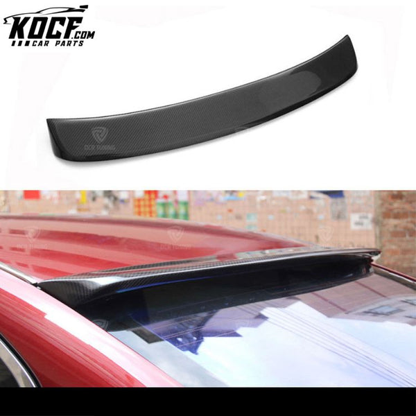 Roof Spoiler for Infiniti Q50 Q50S Carbon Fiber Rear Window Wing Lip 2014 2015 2016 2017 4-Door Sedan