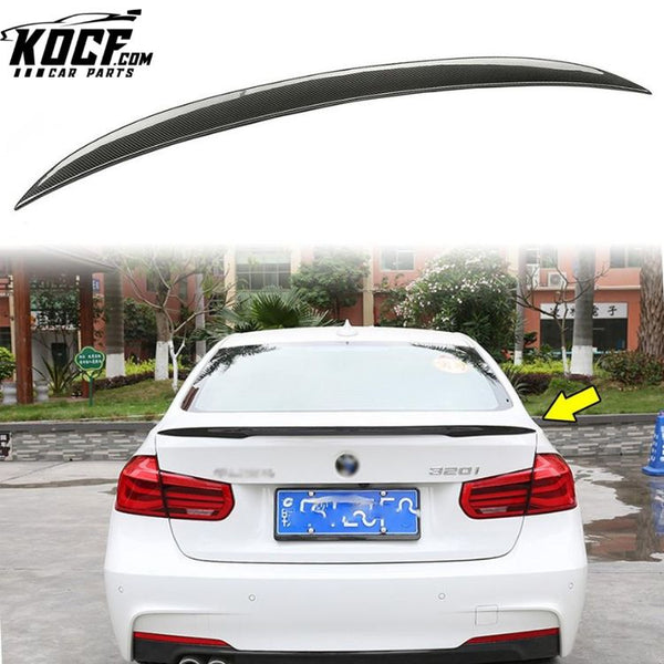 Performance Style For BMW F30 Sedan 2013-18 Carbon Fiber Rear Trunk Spoiler For BMW 318i 320i 325i 330i 4 Door Rear Wing Spoiler