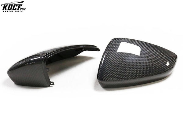 For Audi A3 S3 8V 2020+ Carbon Fiber Mirror Cover Replacement Casing Side Door Mirror Shell LHD ONLY