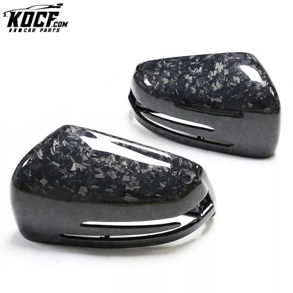 Forged Carbon Fiber Mirror Cover for Mercedes-Benz W212 W207 W204 W218 W176 W117 CLS CLA X156 W246 W221 Rearview Mirror Shell