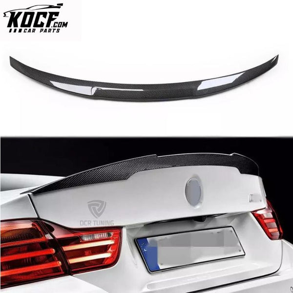 Dry Carbon Fiber Rear Trunk Spoiler For BMW F82 M4 M-Performance Type 2014+ Roof Spoiler