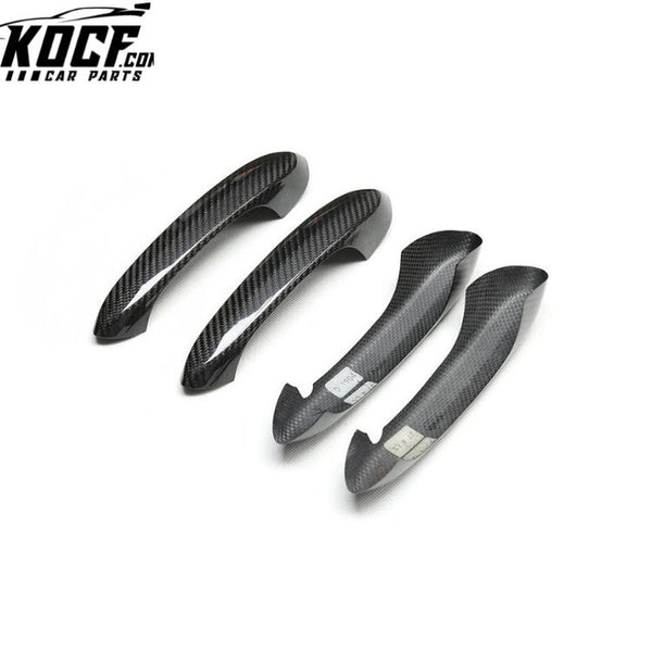 For BMW G20 G30 G15 F40 F95 F90 Carbon Fiber Door Handle Cover Overlayer 4 pcs/set External Door Protector Trim for Toyota Supra