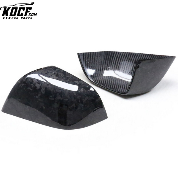 Forged Dry Carbon Fiber Mirrorcaps For Tesla Model 3 FULL Real Carbon Fiber Side Mirror Covers