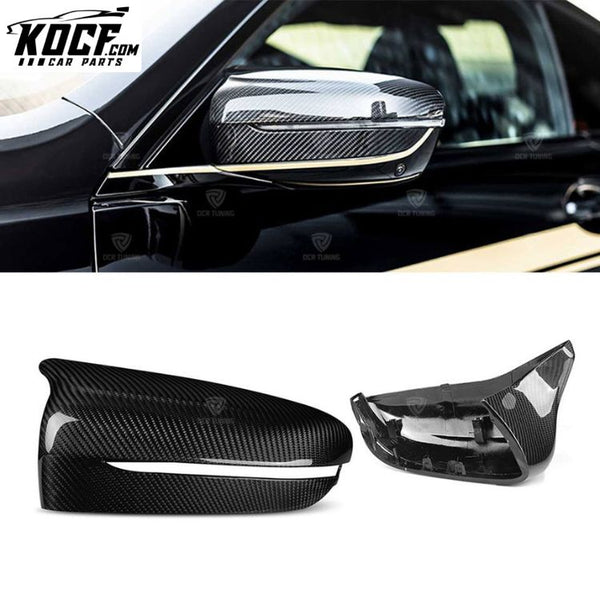 Carbon Fiber Rearview Side Mirror Cover for BMW F90 M5/F91 F92 M8 2018+ CF Sideview Mirror Casing Shell Replace type