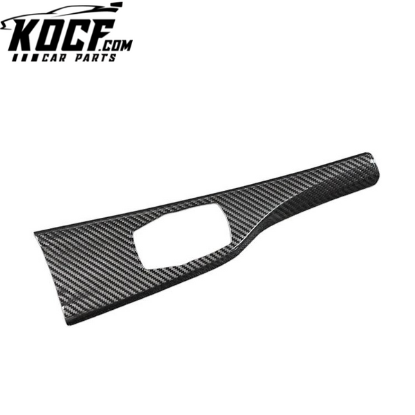 ES Carbon Fiber Car Interior Accessories Multimedia Panel Frame For BMW