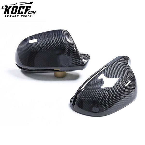 For Audi A3 Q3 RS3 A4 B8 A5 RS6 A8 S8 Replacement Carbon Fiber Door Wing Mirror Cover Rearview Housing Casing