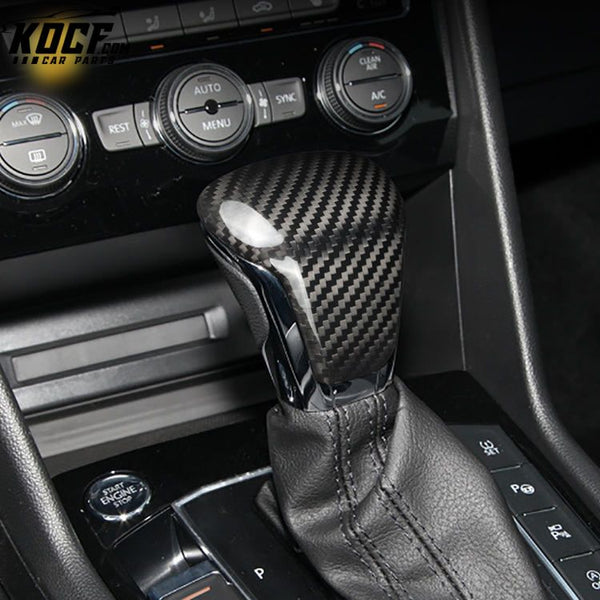 ES Interior Accessories Carbon Fiber Gear Shift Knob For VW Tiguan Atlas Phideon Viloran