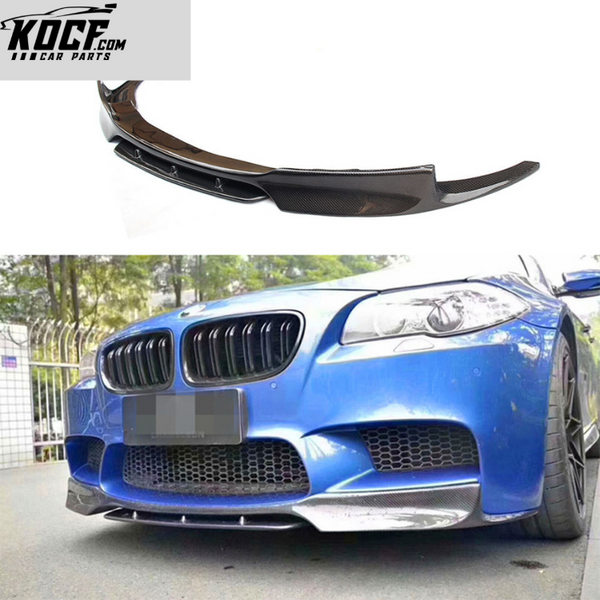 Real Carbon Fiber Front Bumper Lip For BMW F10 M5 Carbon Fiber Front Lip Car Body Kits