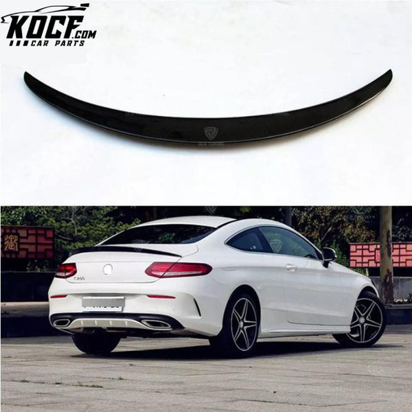 A Style Carbon Fiber Rear Spoiler for Mercedes Benz W205 2dr Coupe AMG C43 C205 C180 C200 C250 C260